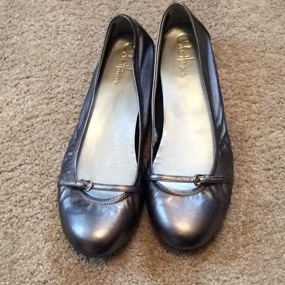 Cole Haan silver shoes